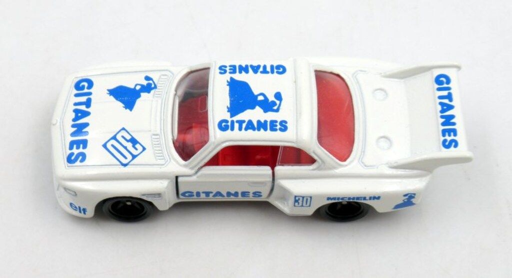 トミー トミカ青箱日本製 BMW 3.5CSL /アイボリー/内装 赤/1J/ブルー