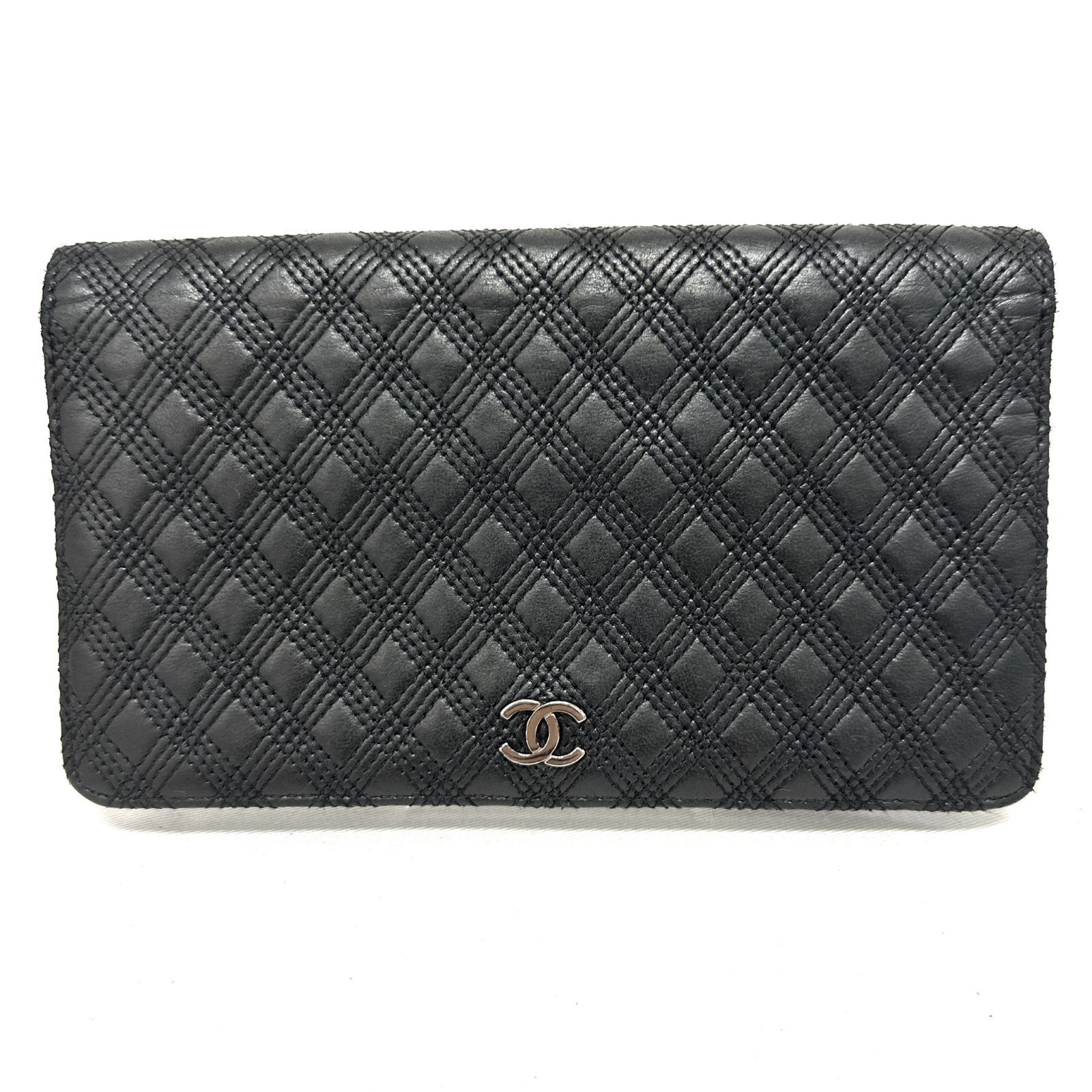 CHANEL シャネル ココマーク レザー 二つ折り 長財布 ダイヤシェイプ 