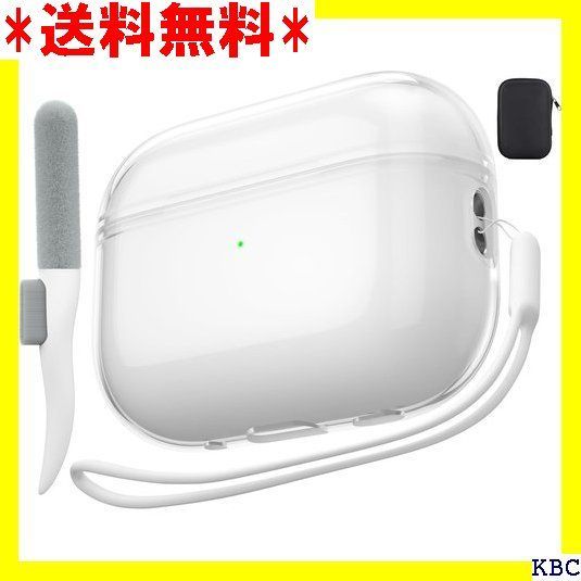 Valkit Airpods Pro 第2世代/第1世代用ケース クリア クリーナーキット