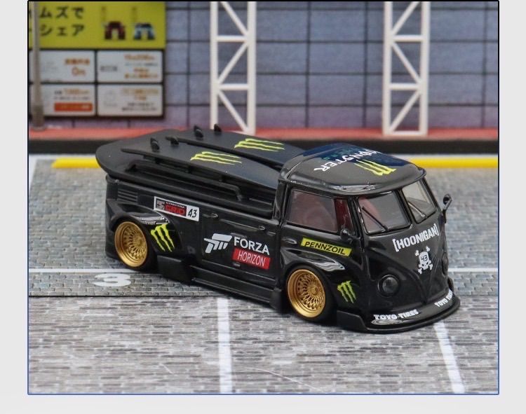 1/64 　フォルクスワーゲン　ピックアップトラック車高短モンスター ミニカー