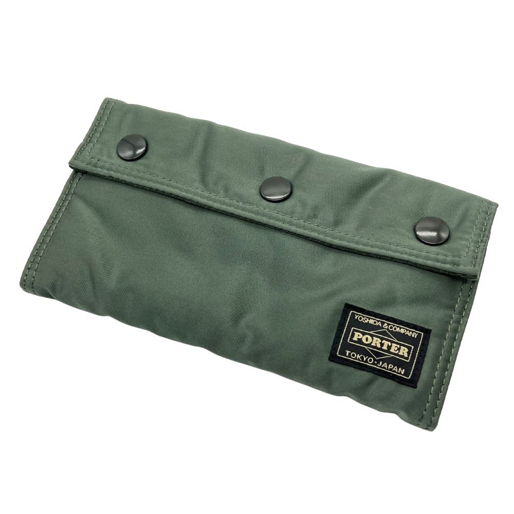 PORTER TANKER WALLET セージグリーン ポーター 折り財布 TANKER(タンカー) POCKET WALLET | 吉田カバンホームページ