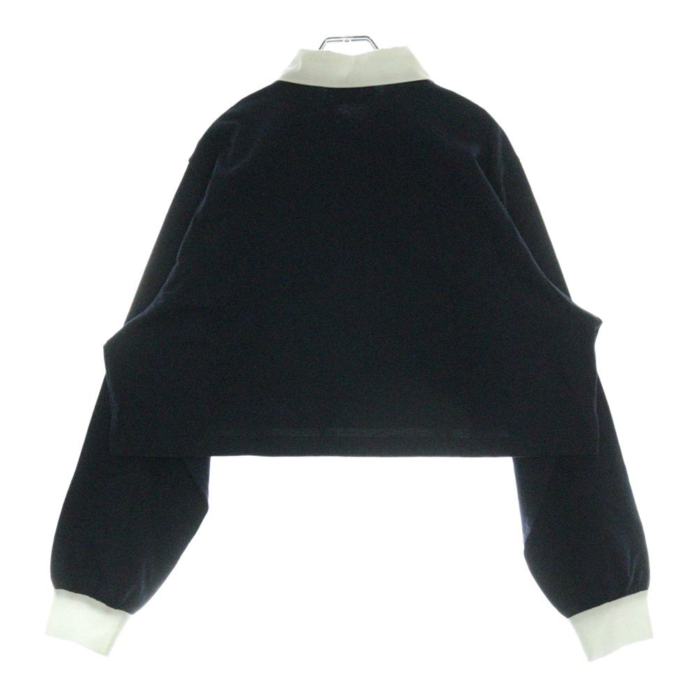 【PRADA】 プラダ 長袖 ポロシャツ XS 紺 シンプル ルーマニア製 高級 PRADA】 プラダ 長袖 ポロシャツ XS 紺 シンプル ルーマニア製