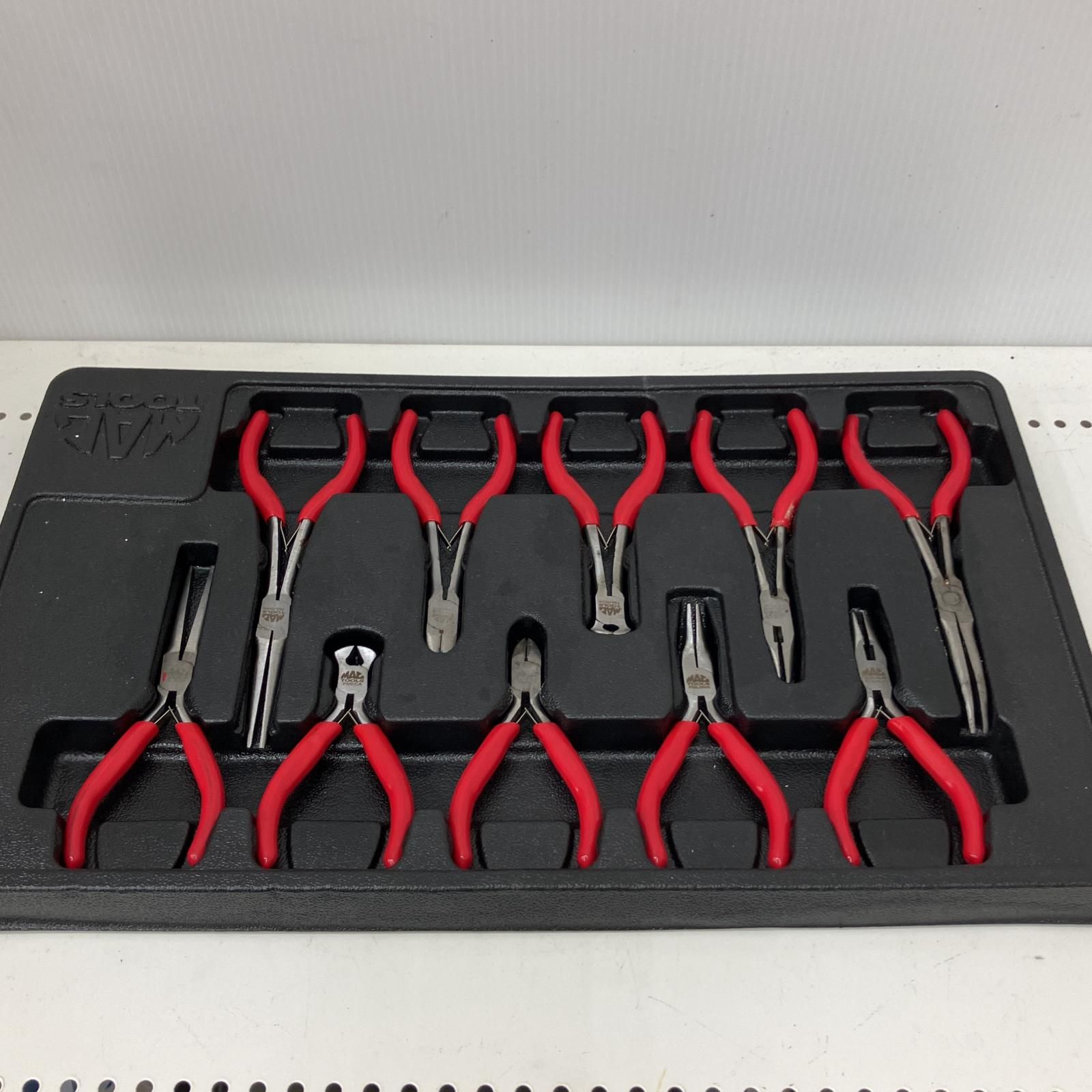 △△MAC TOOLS マック ミニプライヤーセット 10PC PSM10MA レッド