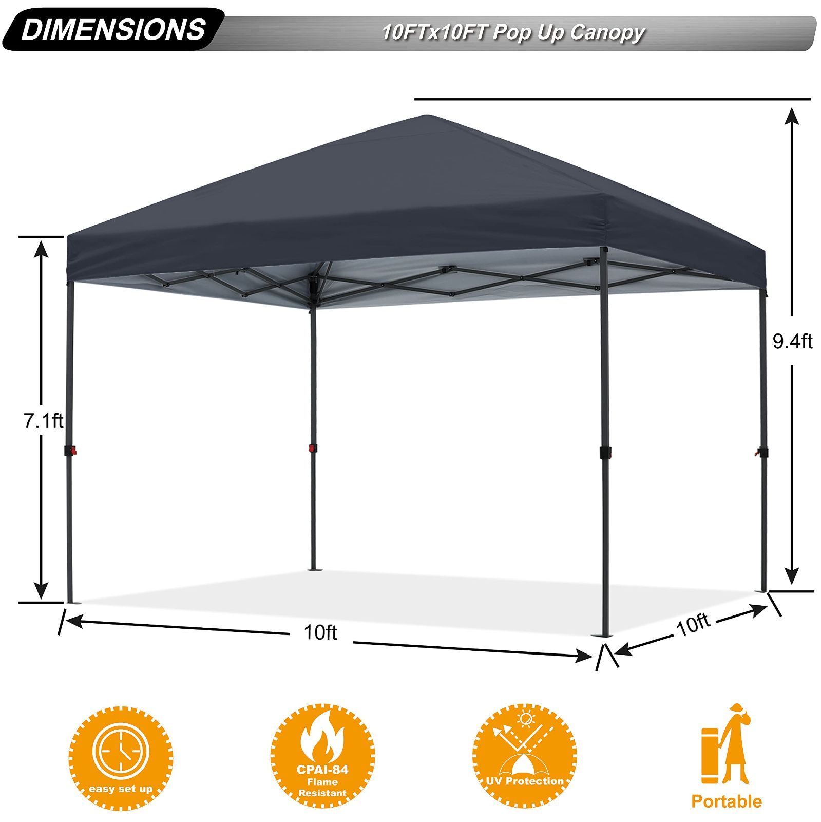 日除け ペグ ロープ アウトドア 収納キャスターバッグ サンドバック 5-8人用 持ち運び便利 組立て簡単 キャンプ 風に強い スチールフレーム 耐水加工 遮光 イベント UVカット シルバーコーティング 3段階調節 ワンタッチ 運動会 タープテント タ