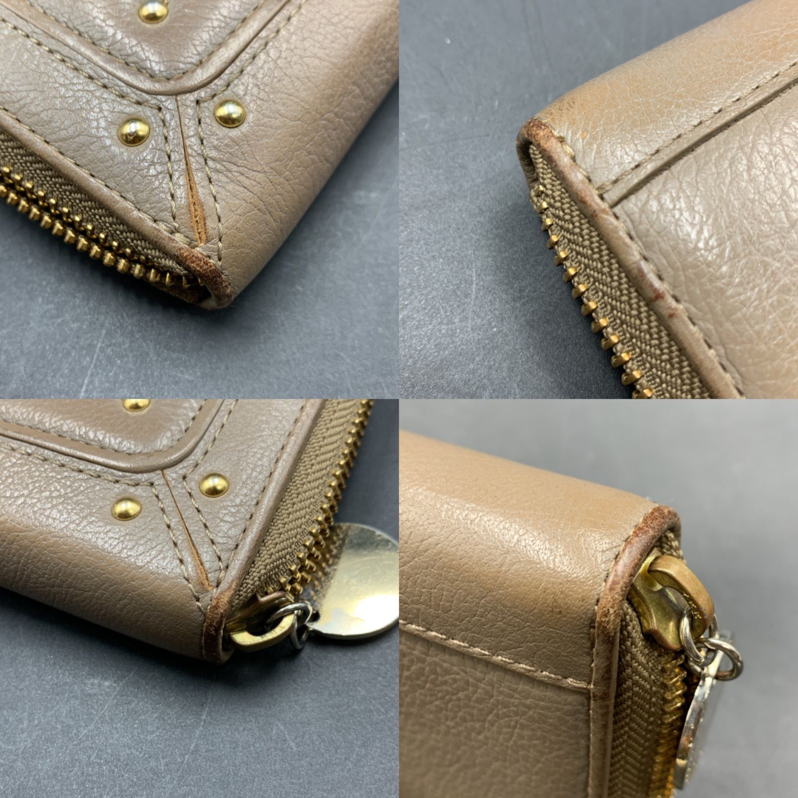 65 BURBERRY BLUE LABEL バーバリー ブルーレーベル ラウンドジップ 