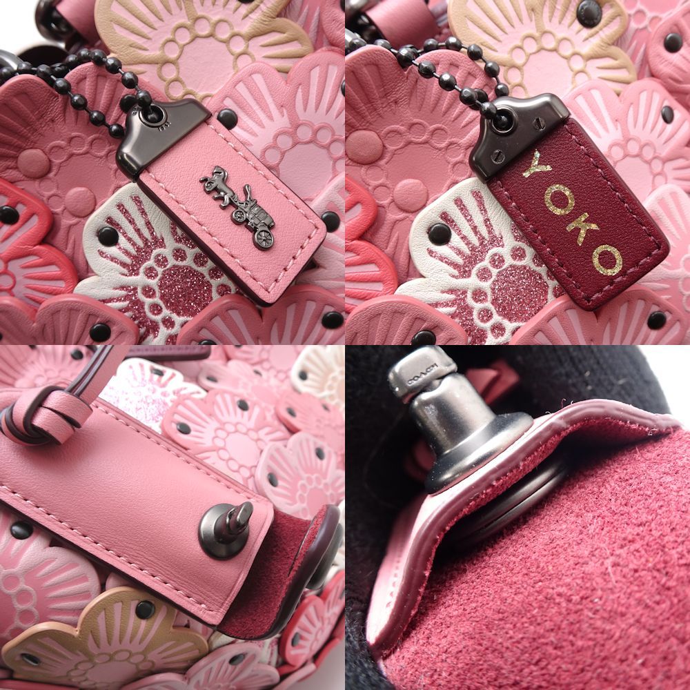 COACH コーチ ティーローズバスケットバッグ 67702 2Wayバッグ 日本