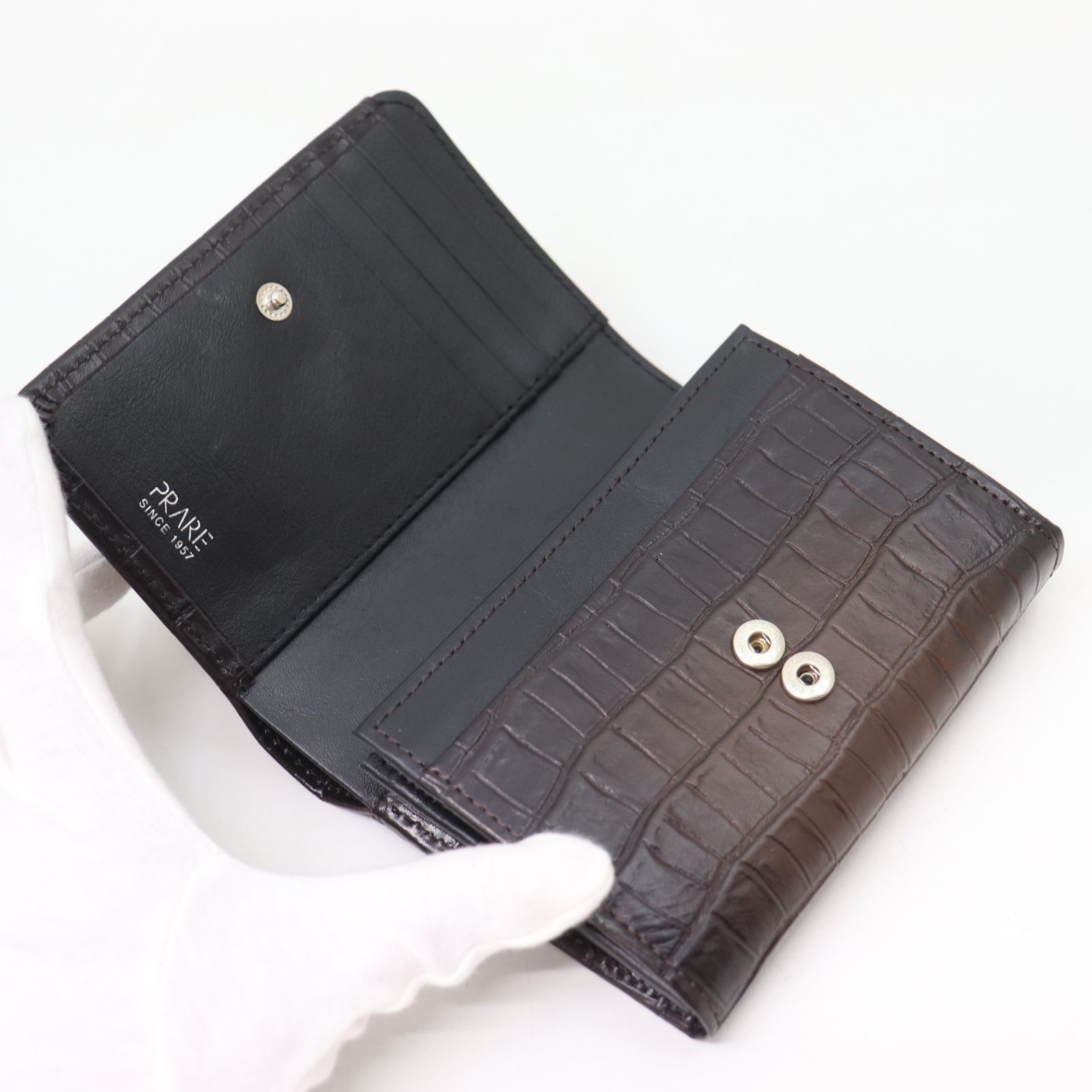 ITHDTVDO3ZQG 新品 未使用 PRAIRIE プレリー 牛革 レザー クロコ