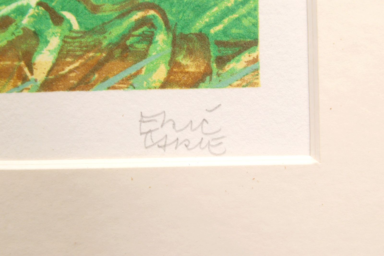 Eric Carle エリック・カール 「La Famille」リトグラフ 615/1000 直筆