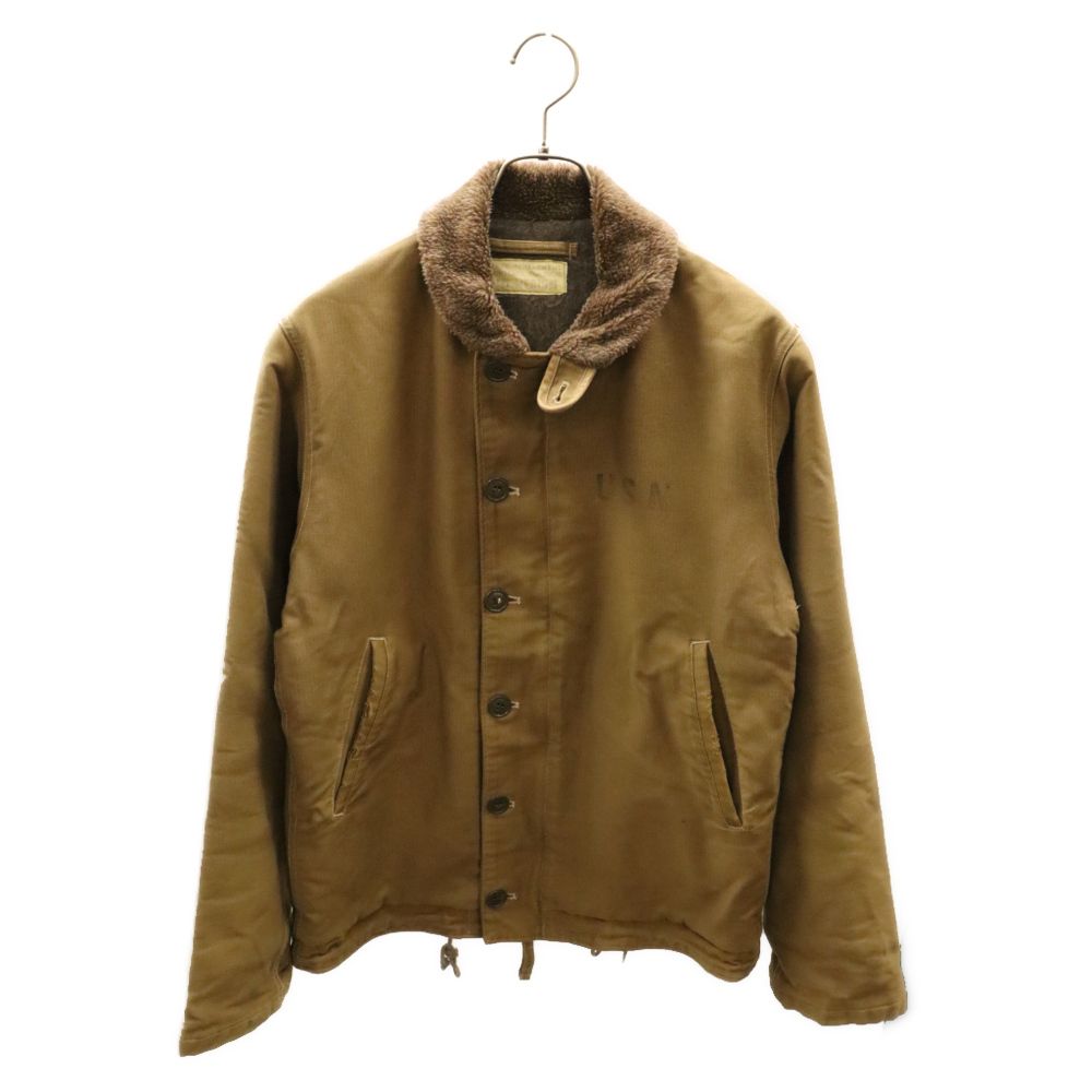 Buzz Rickson's バズリクソンズ アルパカウールライニング N-1デッキジャケット カーキ M13795 Buzz Rickson's (バズリクソンズ) アルパカウールライニング N-1デッキ