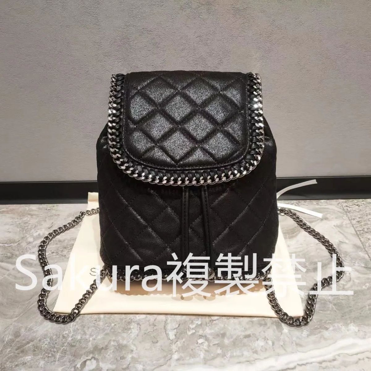 新品未使用 】美品 Stella McCartney ステラマッカートニー レディース バックパック 大人気 マグネチックスナップ ブラック -  メルカリ