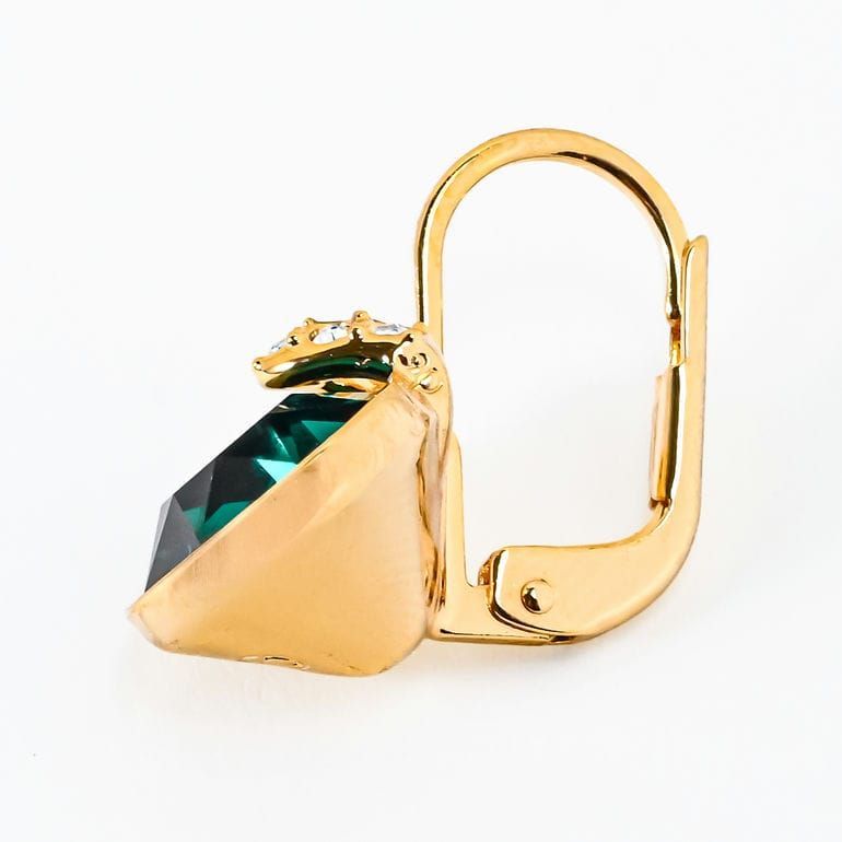 スワロフスキー Swarovski ドロップピアス グリーン 正規品 SWAROVSKI