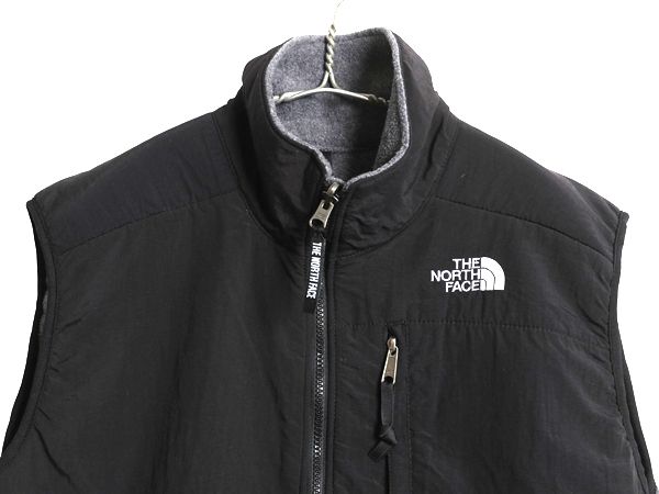 人類 なクーポン配布中! ノースフェイス デナリ ベスト レディース М | アウトドア 前開き 重ね着 フルジップ フリース ナイロン ハイネック ワンポイント 黒 灰 また、全国送料無料!