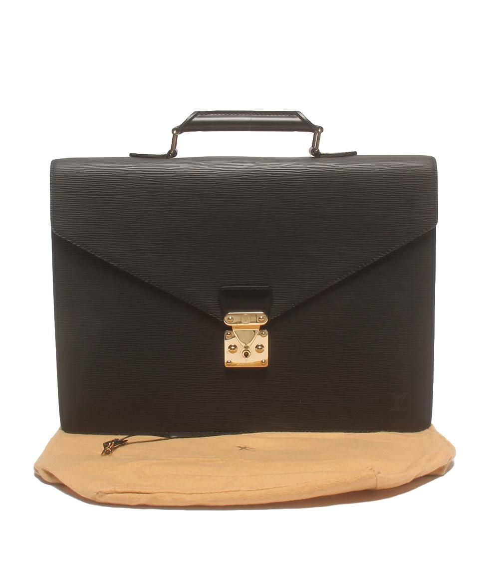 ルイヴィトンエピ セルヴィエット コンセイエ　ビジネスバッグ　ブラック 美品 鑑定済】ルイヴィトン エピ セルヴィエット コンセイエ ビジネス