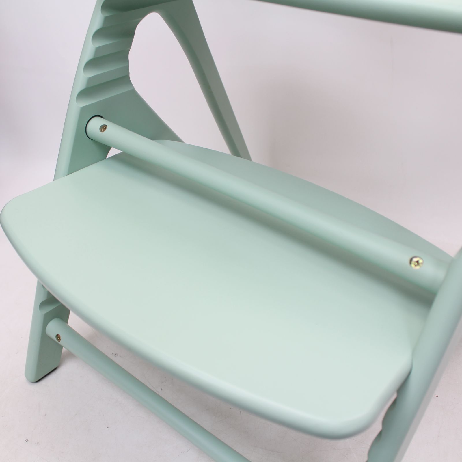 極美品　アッフルチェア　A03 大和屋　ハーブグリーン　ハイチェア 731)【美品】大和屋 アッフル ハーブグリーン A03 赤ちゃんから
