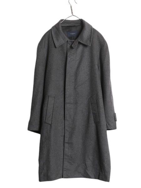 イタリア製 BURBERRY LONDON STRETCH WOOL GABARDINE LONG COAT UK10