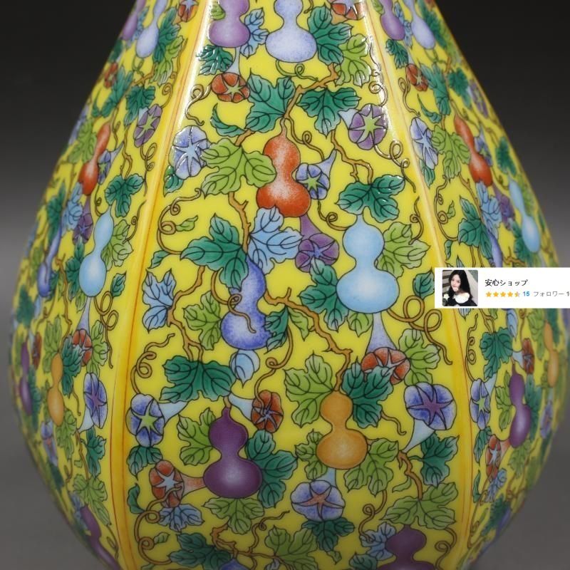 蒔金琺瑯彩六方玉壺春瓶 景徳鎮 陶磁器 装飾品 現代工芸品 美術品 置物 蒔金琺瑯彩六方玉壺春瓶 景徳鎮 陶磁器 装飾品 現代工芸品 美術