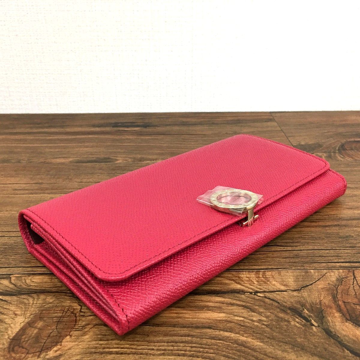 未使用品 BVLGARI 長財布 39360 ピンク 63