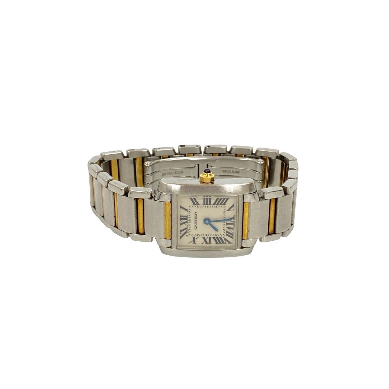 稼働品 極 美品 箱付き CARTIER カルティエ タンク フランセーズ SM 