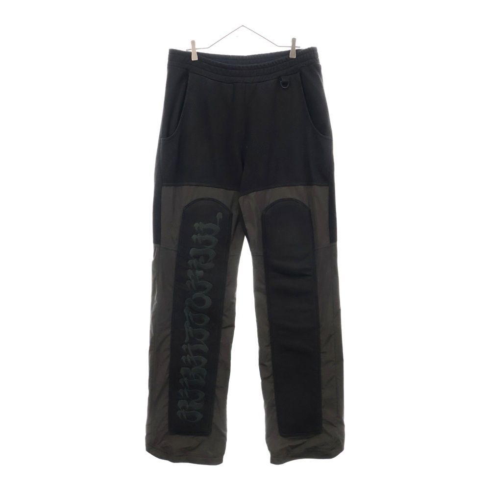 KUSIKOHC クシコック Lounge Pants KU2SMT02AP ラウンジスウェットパンツ ブラック 切り替えデザイン パッチ