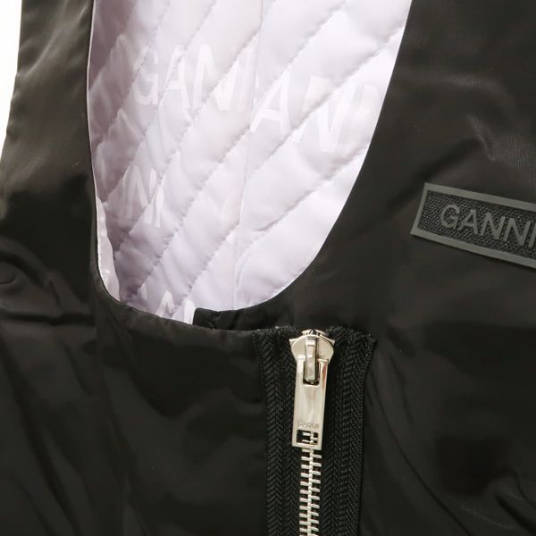 GANNI ナイロン キルティング ミドル ドレス 6318 ワンピース #36  