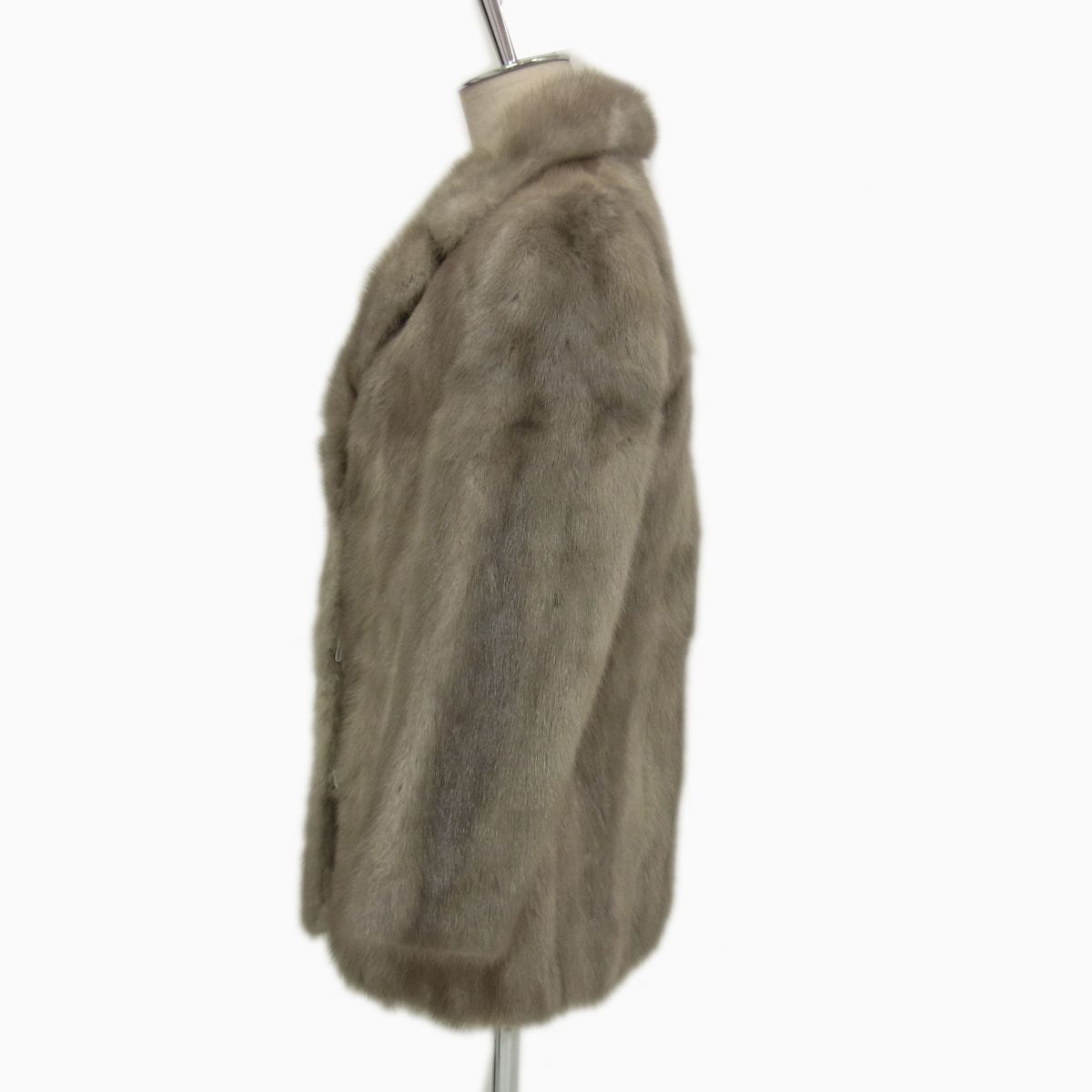 ◇MINK Fur サファイアミンク 毛皮コート レディース グレー系 リアル 