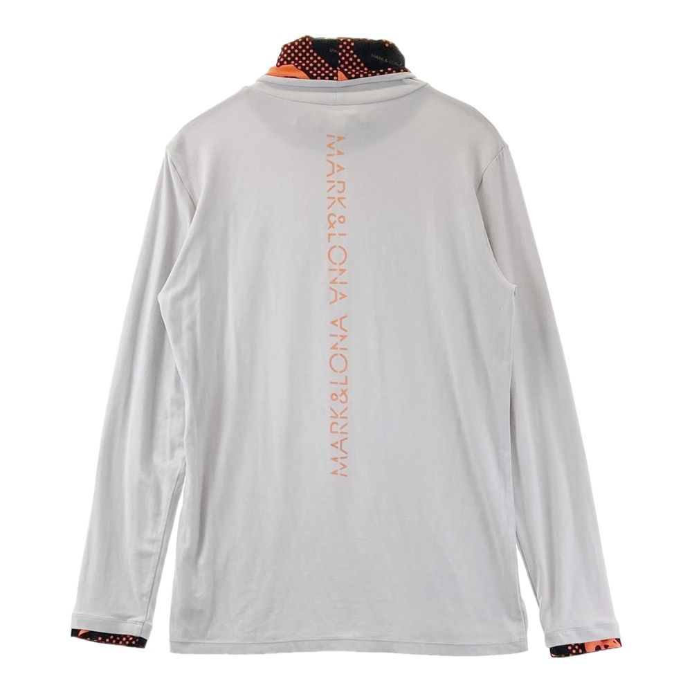 サイズ：50 MARK&LONA マークアンドロナ  タートルネック長袖Tシャツ  グレー系 [240101442865] ゴルフウェア メンズ ストスト サイズ：50 MARK&LONA マークアンドロナ タートルネック長袖T