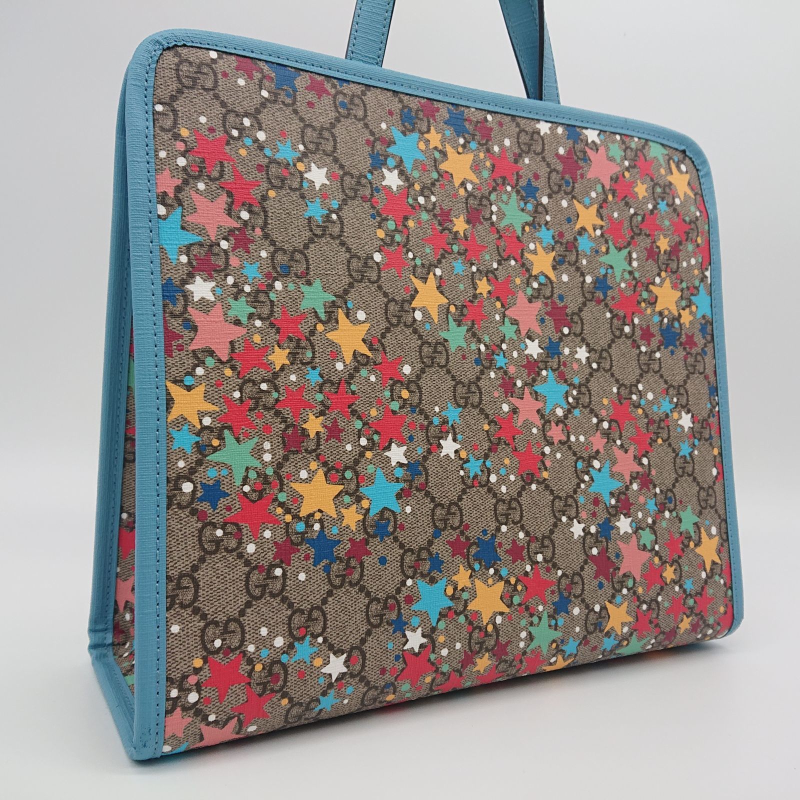 GUCCI マルチカラー 星柄 トートバッグ