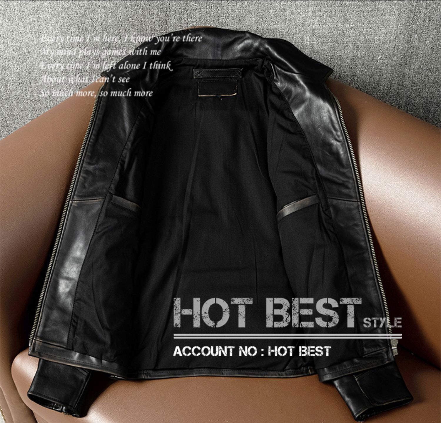 上質革ジャン メンズ 茶芯ホースハイド 30年代スタイル シングル