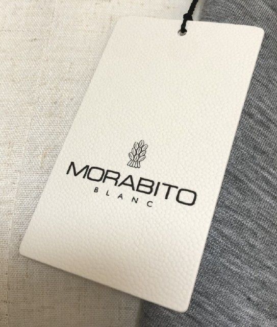 タグ付き MORABITO BLANC（モラビトブラン）レディース コート ライトコート ダブルフェイス フード付き ニット切替 ネイビー 40号 L  - メルカリ