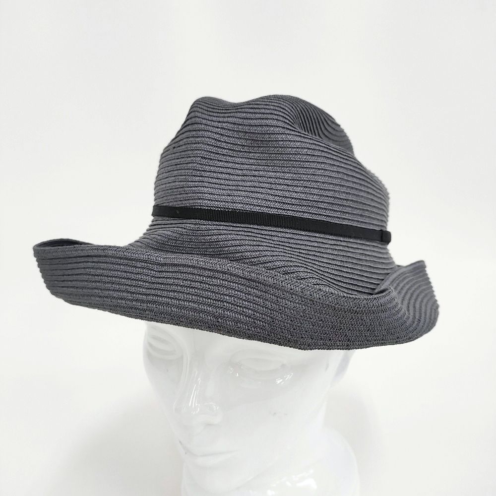 mature ha. マチュアーハ boxed hat チャコール　グレー mature ha BOXED HAT ボックスハット 11cm brim ハット