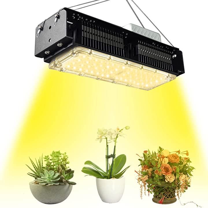 LUMINSHONOR 植物育成ライト LED 50W 植物育成用ライト フルスペクトル植物ライト 室内温室栽培