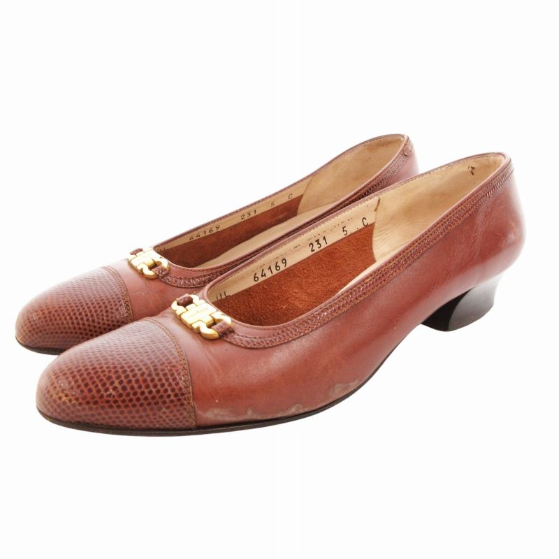サルヴァトーレフェラガモ Salvatore Ferragamo パンプス チャン