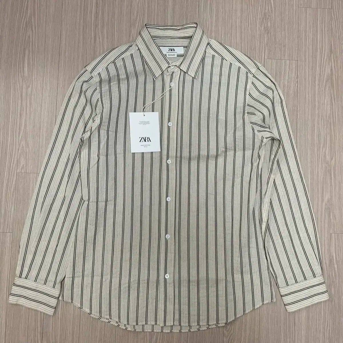 ZARA(ザラ) ストライプ ジャカード シャツ LIMITED EDITION 新品