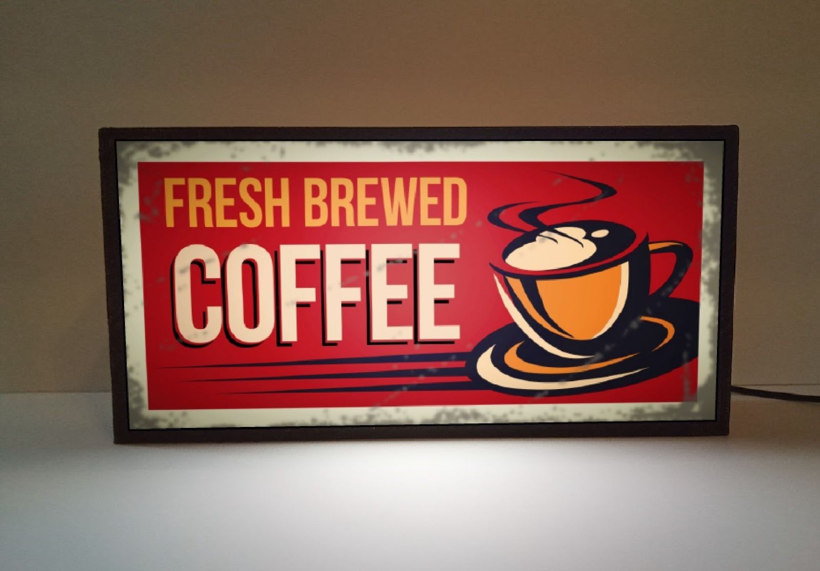 アメリカン コーヒーショップ 喫茶店 カフェ 看板 置物 雑貨 ライトBOX