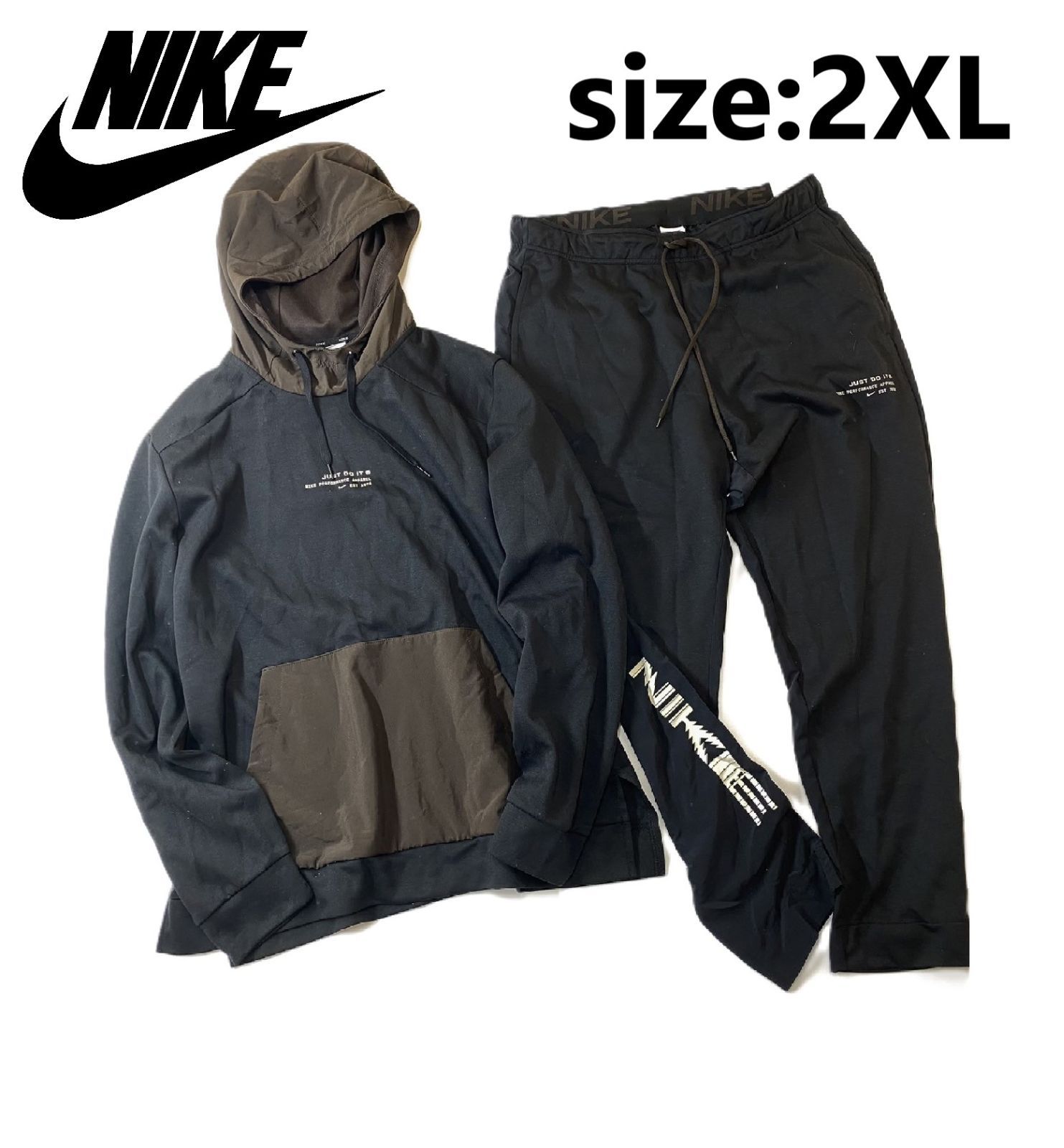 NIKE ナイキ フリース プルオーバー フーディ u0026 パンツ セット 上下 DV7995 DV8011 -010 size:2XL