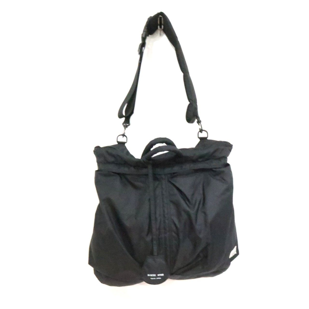 【中古C】HYKE ハイク PORTER ポーター ユニセックス メンズ レディース ヘルメットバッグ ショルダーバッグ トートバッグ 2WAY HELMET BAG (LARGE) 黒 中古C 古着
