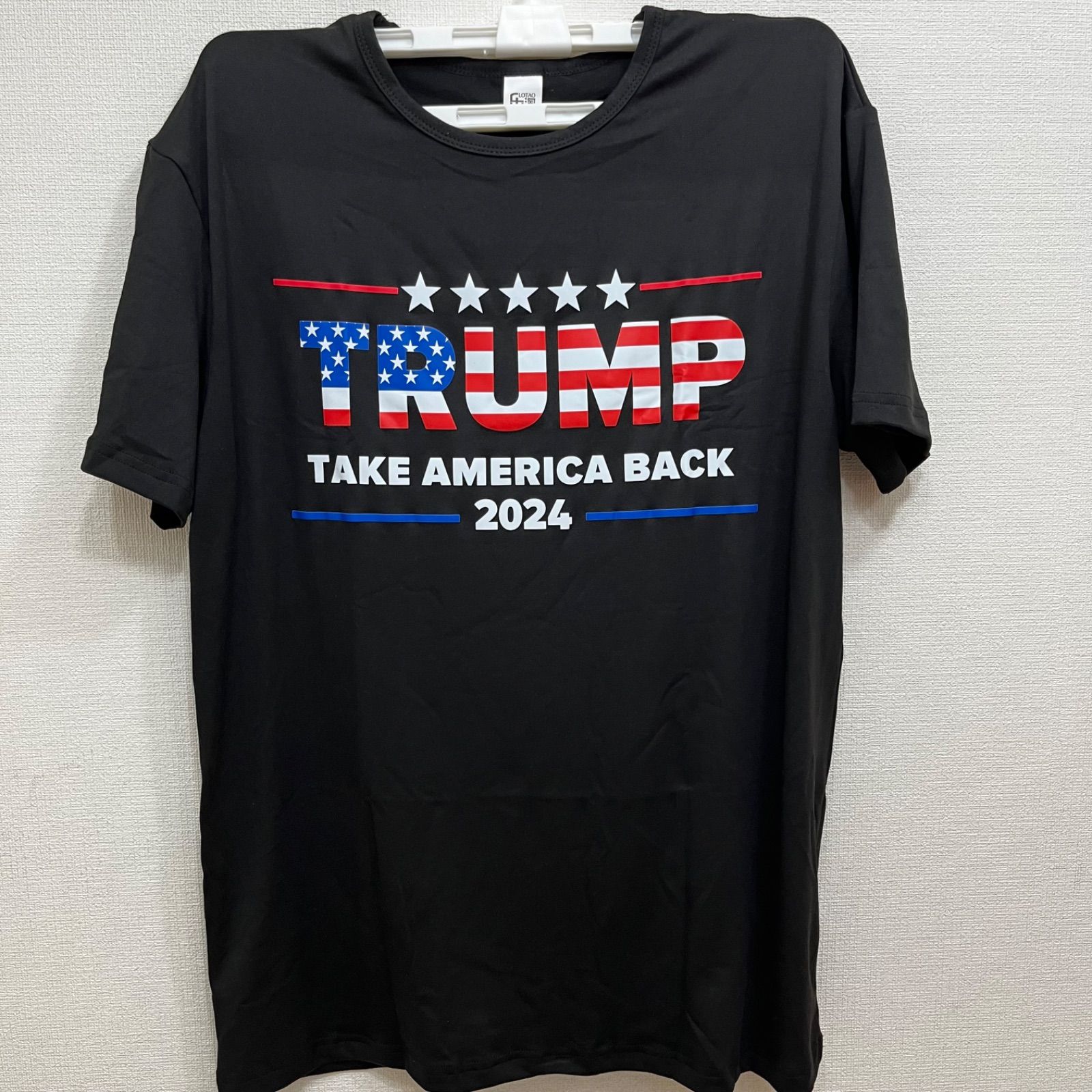 新品】ドナルド・トランプ TRUMP 2024 選挙 襲撃 銃撃 Tシャツ メンズ 