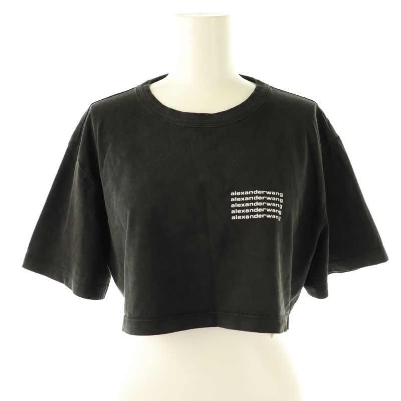アレキサンダーワン ALEXANDER WANG ロゴクロップドTシャツ XS