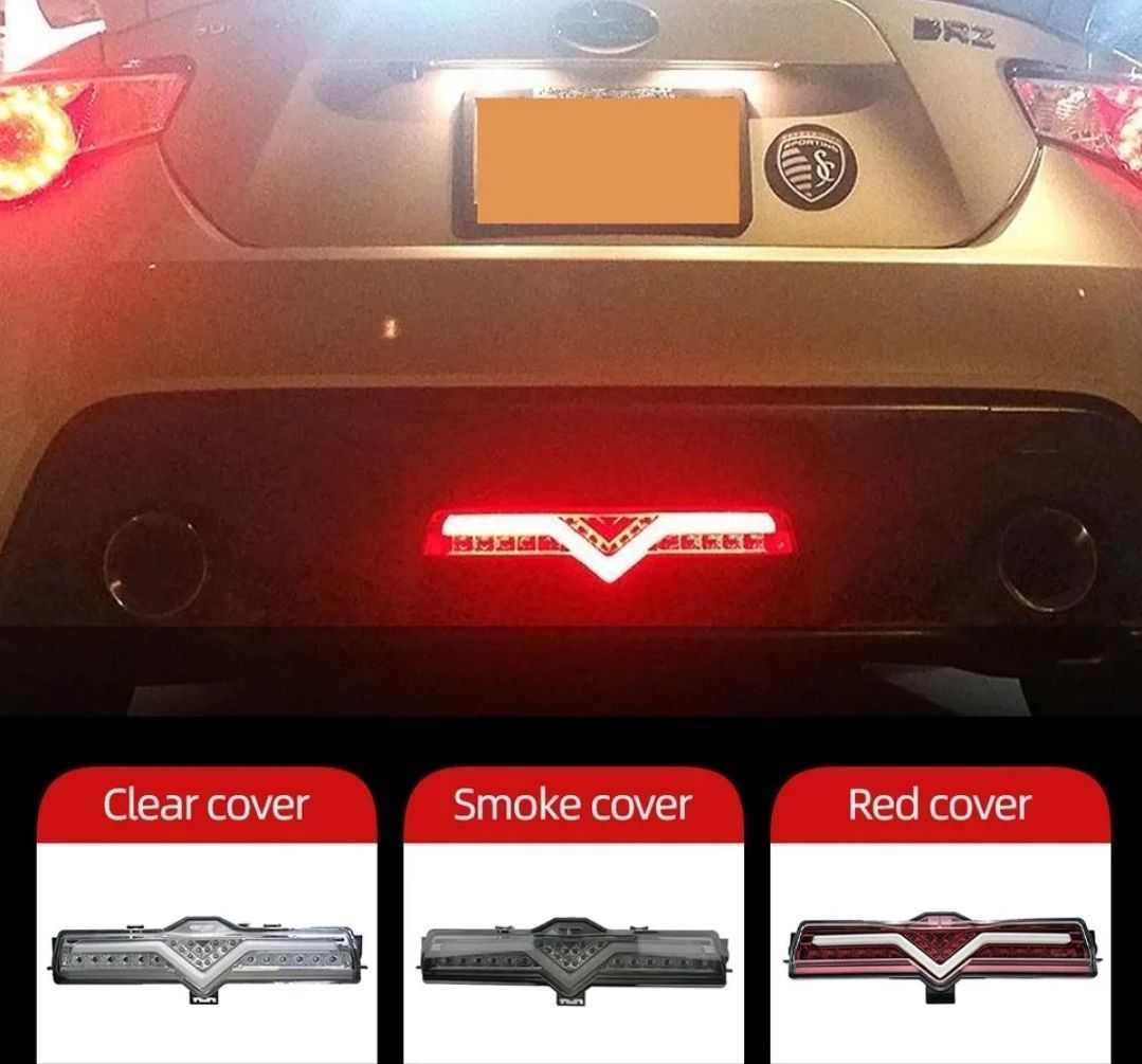 トヨタFT86|スバルBRZ|サイオン LEDリアセンターバックライトバックフォグ LEDブレーキランプ 純正適合社外品 3色から選べます