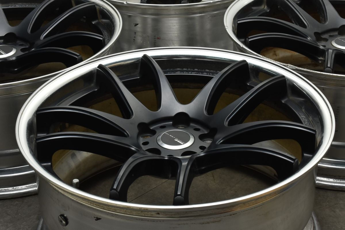 2ピース】WORK エモーション CR 2P 19in 9J +44 PCD112 4本セット 