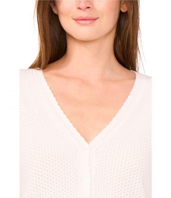 売れ筋商品|||ベルディーニ ニット&セーター アウター レディース Women's Heart Pointelle V-Neck Sweater White/Black X-girl（エックスガール）の「EMBLEM V-NECK KNIT TOP（ニット
