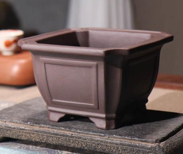 四方の雲の鉢 盆栽鉢 植木鉢 小品盆栽鉢 大品盆栽鉢 正方形