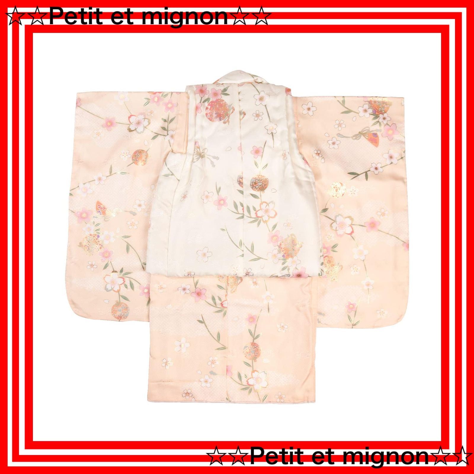 即日発送 フルセット 753 小物 被布 セット 着物 女の子 くすみ 3歳 七五三 キョウエツ KYOETSU