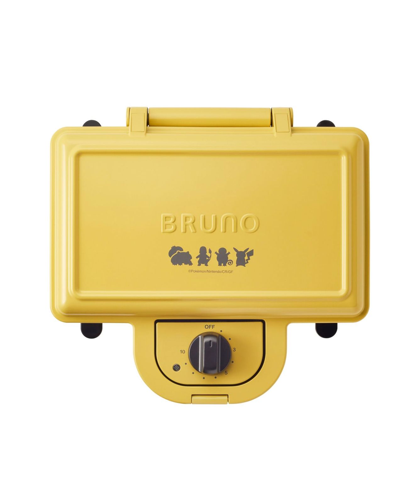 BRUNO ポケモン ホットサンドメーカー ダブル 電気 耳まで焼ける プレゼント ギフト 母の日 人形焼き かわいい ピカチュウ 黄色 イエロー BOE132-YE イエロー サイズなし