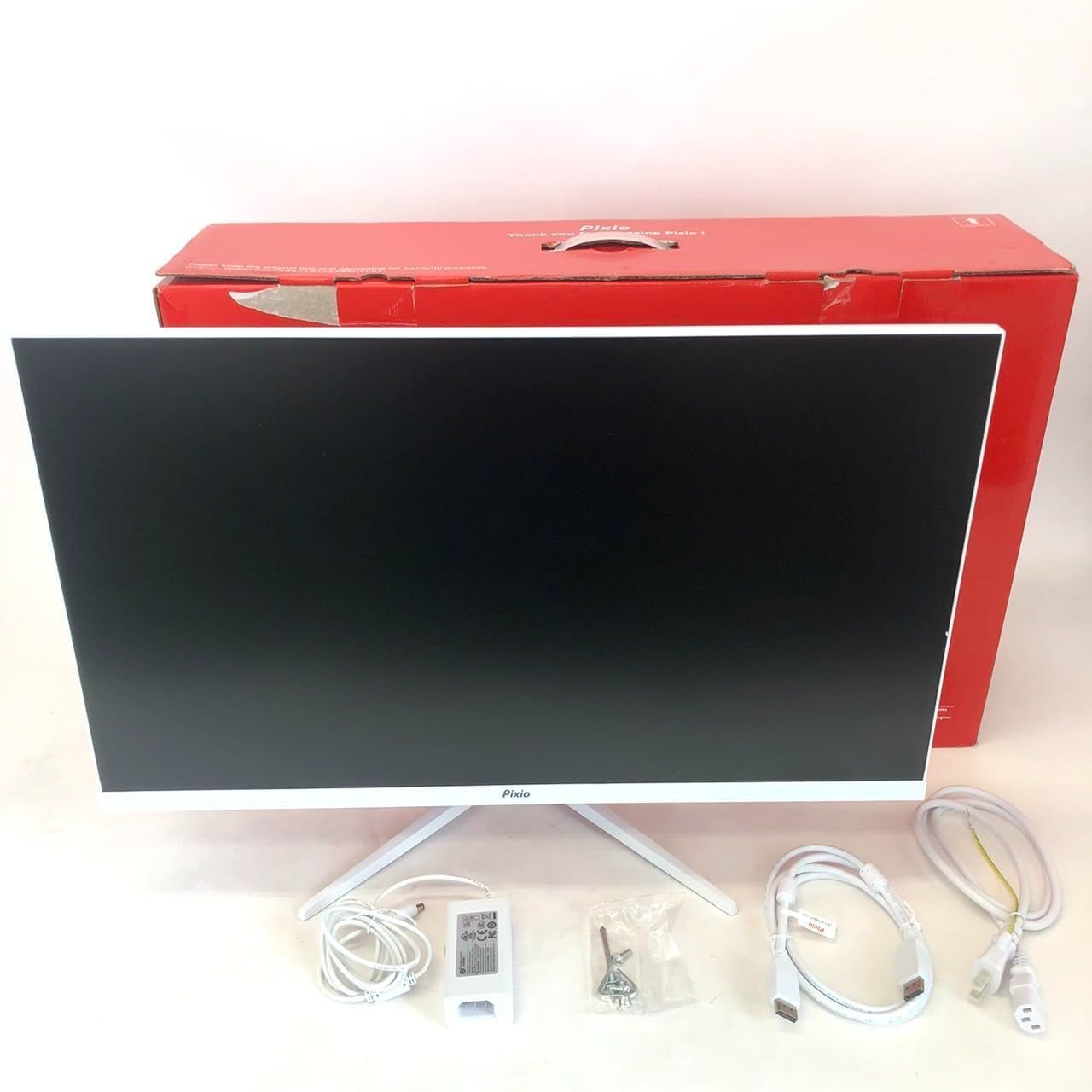 未使用に近い】PixioPX278WAVEWhiteゲーミングモニター27インチ PXC278WAVEW / ホワイト | 27インチ 180Hz WQHD Fast VA 湾曲