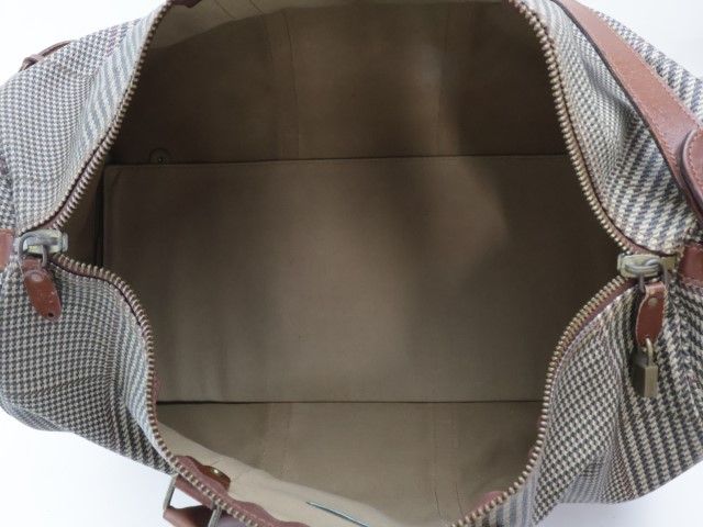 【美品】ポロラルフローレン PVC レザー ボストンバッグ ブラウンチェック ポロ ラルフローレン POLO RALPH LAUREN ミニ ボストンバッグ