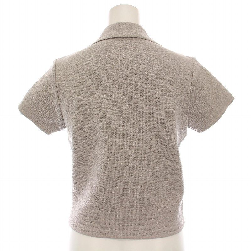 美品★FOXEY/フォクシーチューリップトップス 半袖ニットセーター38 FOXEY - 極美品 FOXEY 襟付き 半袖 ニット カットソー トップス