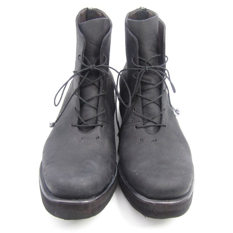 DEVOA デヴォア 41 レースアップブーツ FW-SSVB カウレザー モルフレックスソール バックジップ ハイカット ブラック 黒 35004820