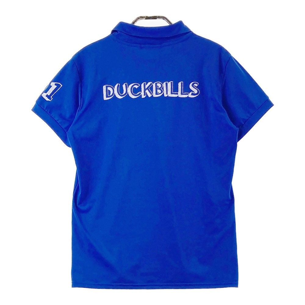 サイズ：M ROUGH&amp;SWELL ラフアンドスウェル  襟付き 半袖Tシャツ  ネイビー系 [240101483022] ゴルフウェア レディース ストスト ROUGH&SWELL ラフアンドスウェル 半袖襟付きTシャツ ネイビー系