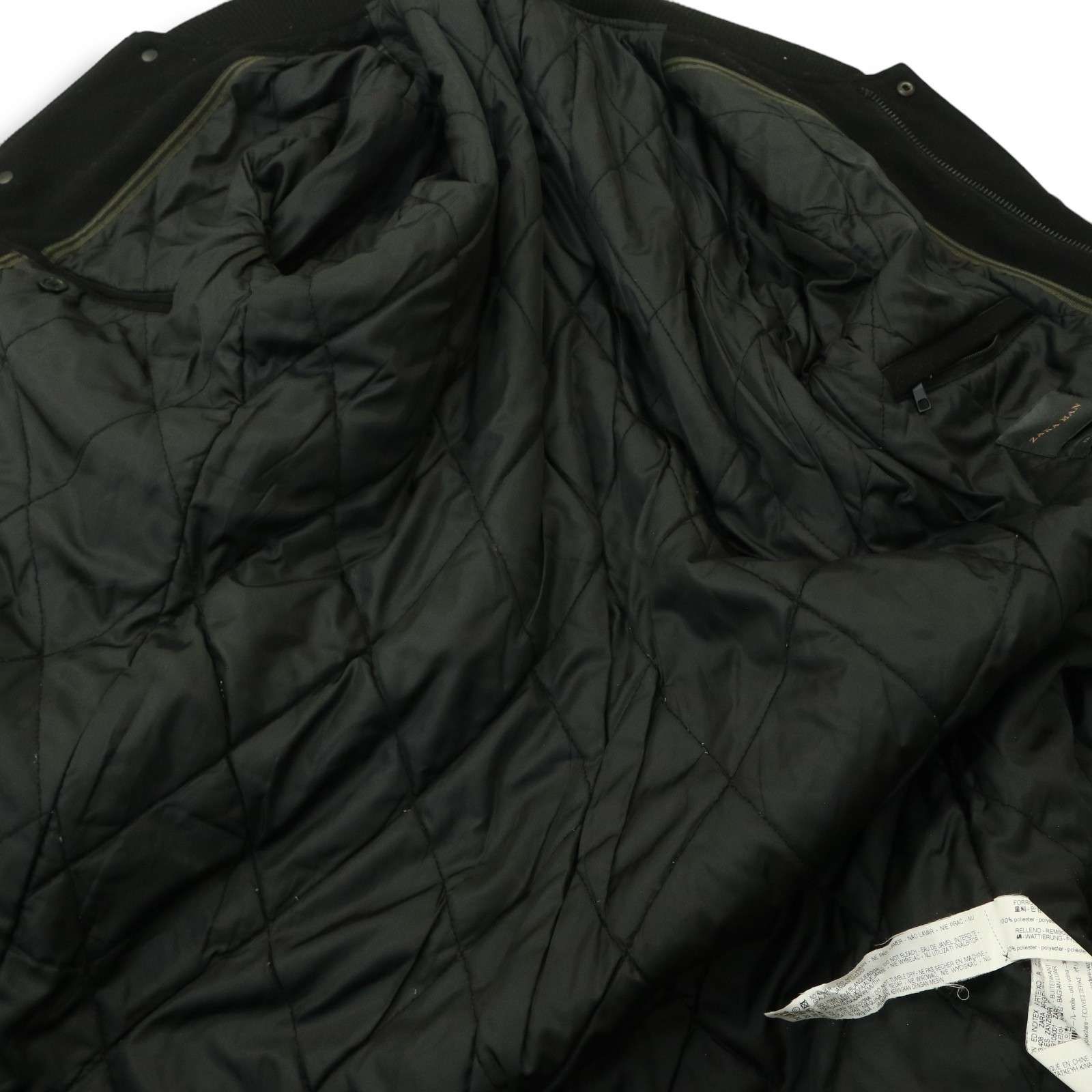 ZARA MAN ロング MA-1 黒 S ジャケット コート 中綿入り フライトジャケット ザラ メンズ ZARA - 冬物 ZARA MAN ロング MA-1 コート ブルゾン 黒 Sサイズの通販